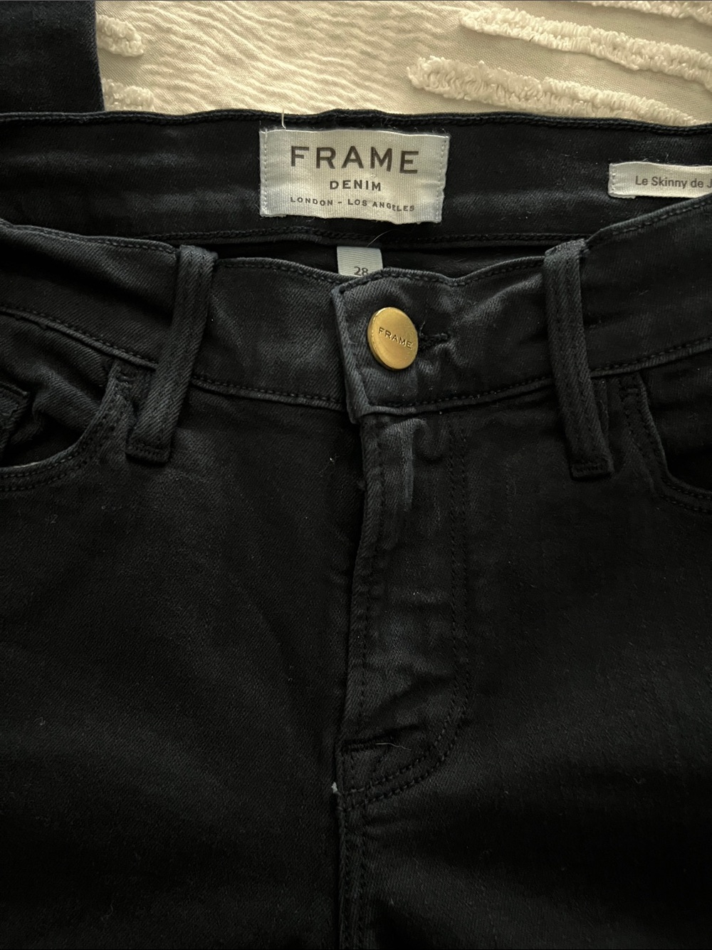 Frame Denim deep blue Navy size 28 Women’s Skinny Jeans — Le Skinny